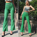 Pantalone a zampa verde