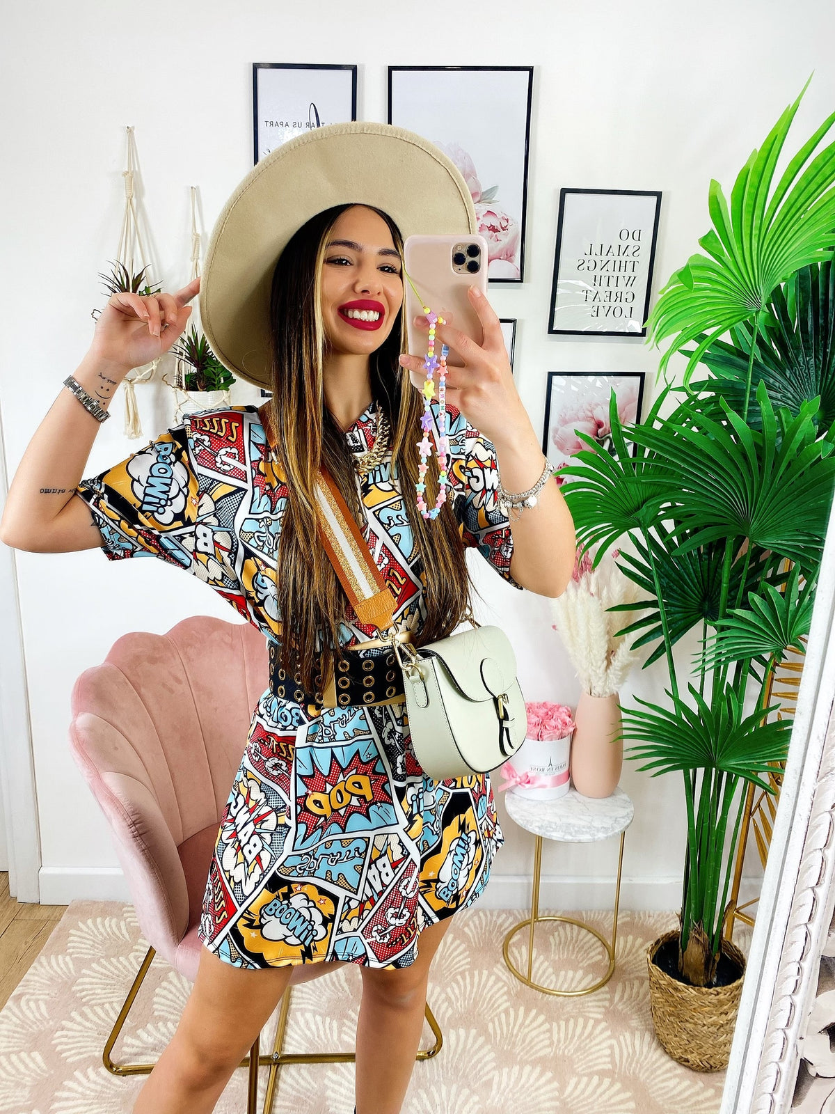 Maxi maglia Cartoon Bianca