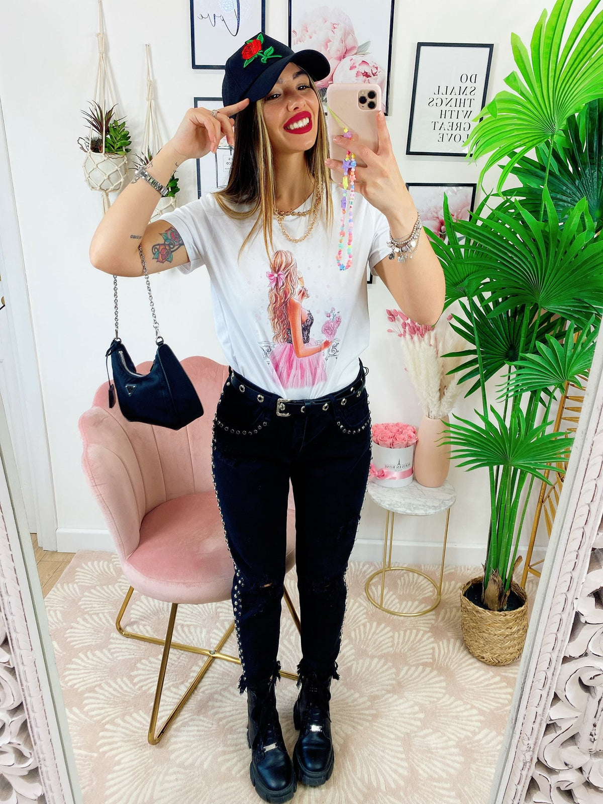 T-shirt con stampa Donna