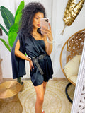 Tutina monospalla taglio a impero