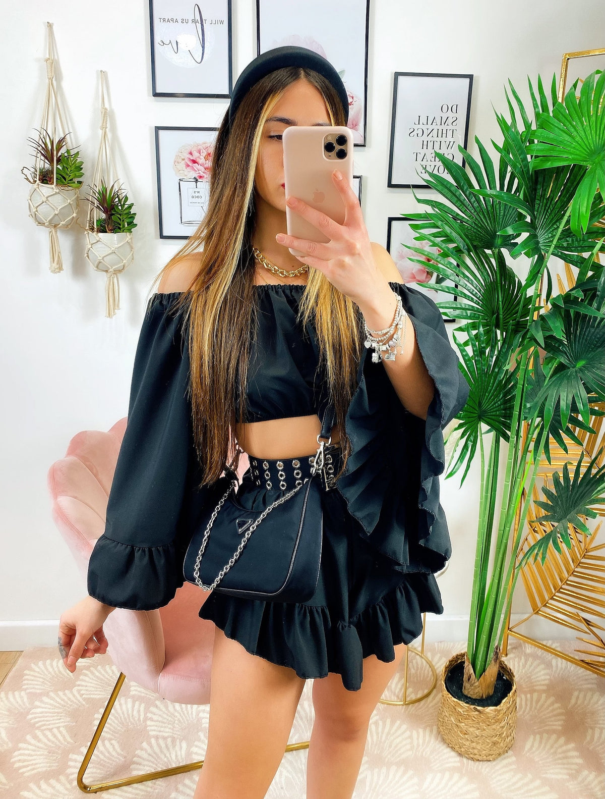 Completo due pezzi Nero