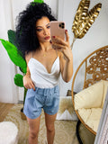 Short con cintura carta da zucchero