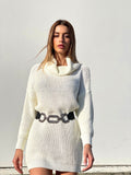 Maxi maglione panna