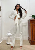 Completo top e pantalone bianco