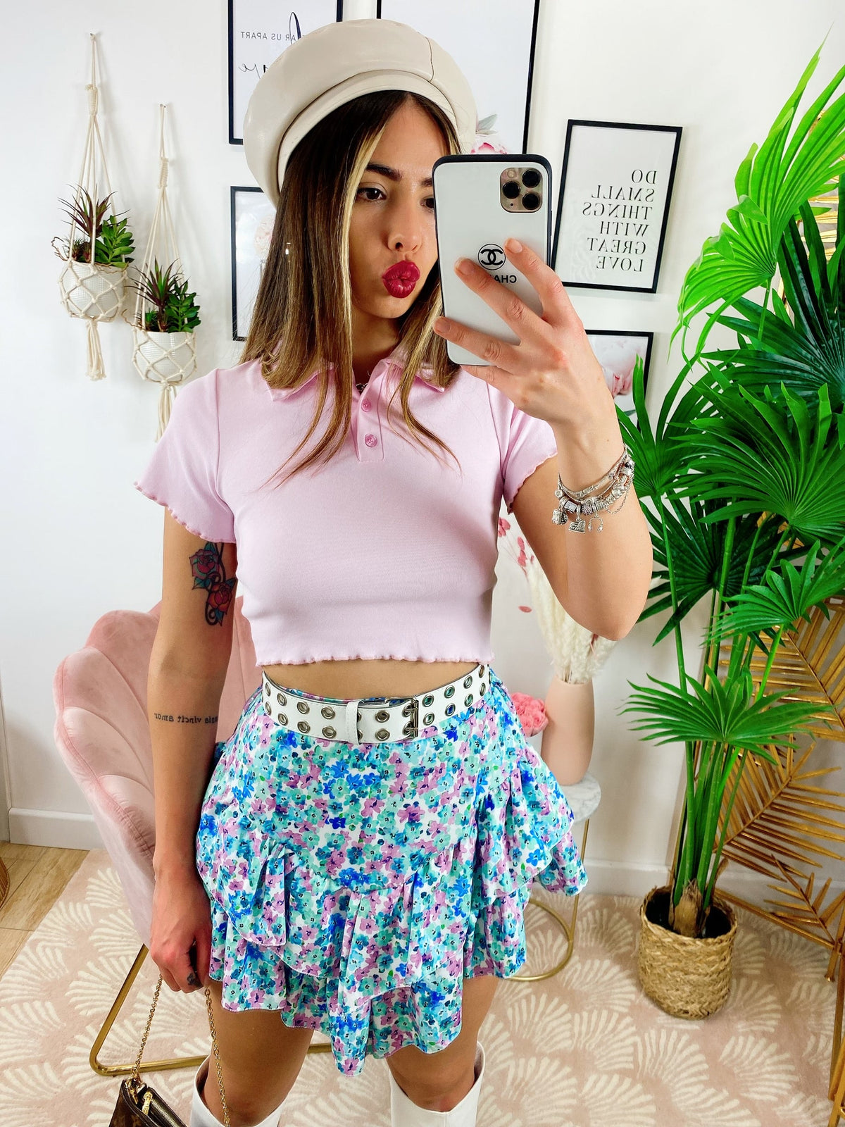 Top crop Rosa