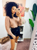 Maglione a trecce nude