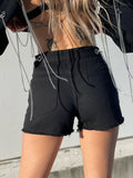 Short nero con catene