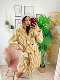 Cappotto Teddy bianco beige