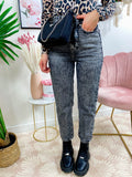Jeans Bottone asimmetrico Grigio
