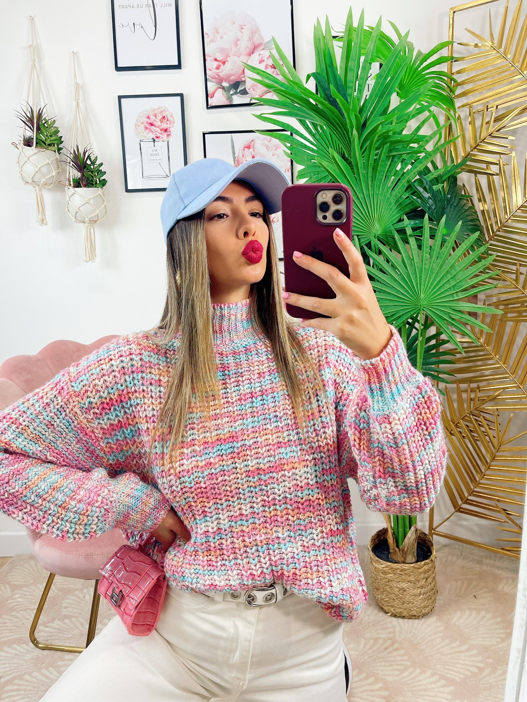 Maglione influencer dettaglio unicorno