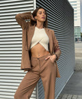 Completo giacca e pantalone Camel