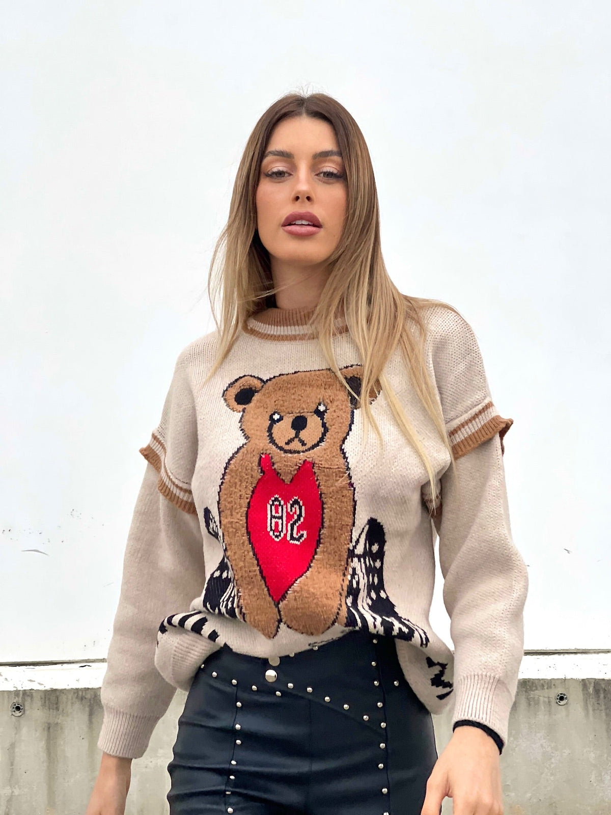 Maglione Teddy Soft Camel