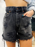 Short Levi’s Vintage Nero con Borchie