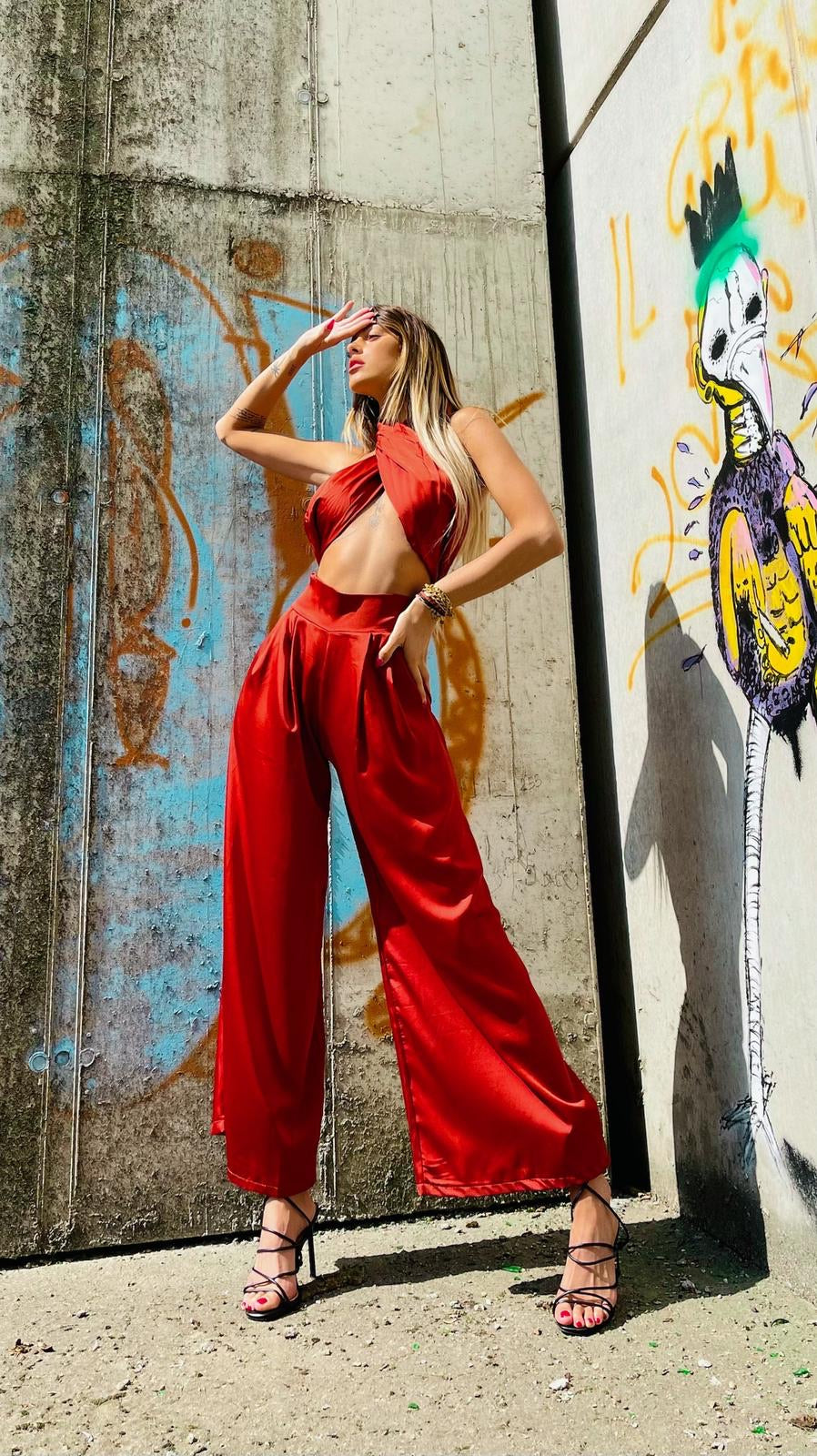 Completo influencer Pantalone e Top