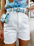 Short bianco con elastico