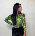 Body pitonato verde fluo
