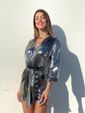 Abito glam night silver