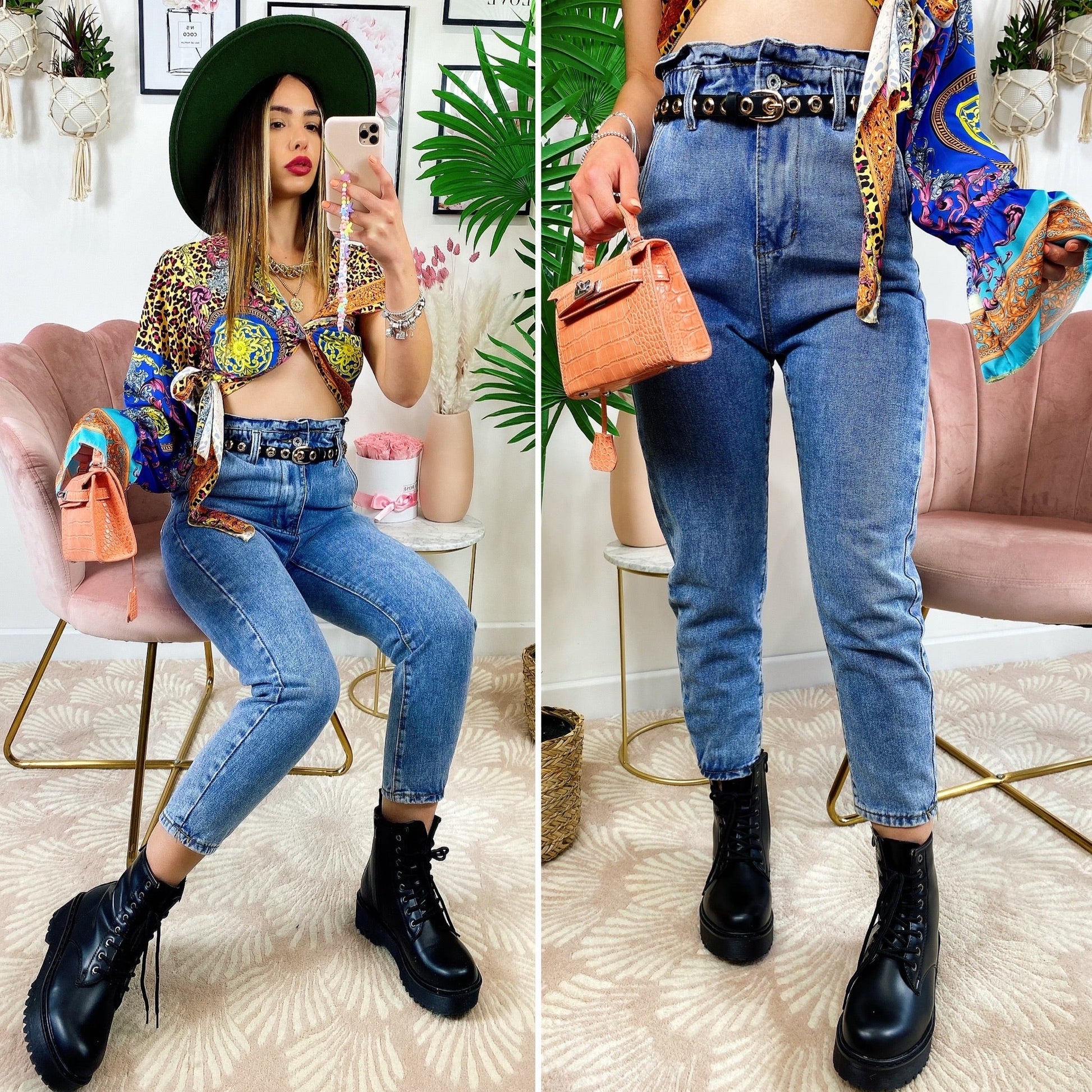 Jeans a vita alta Boyfriend