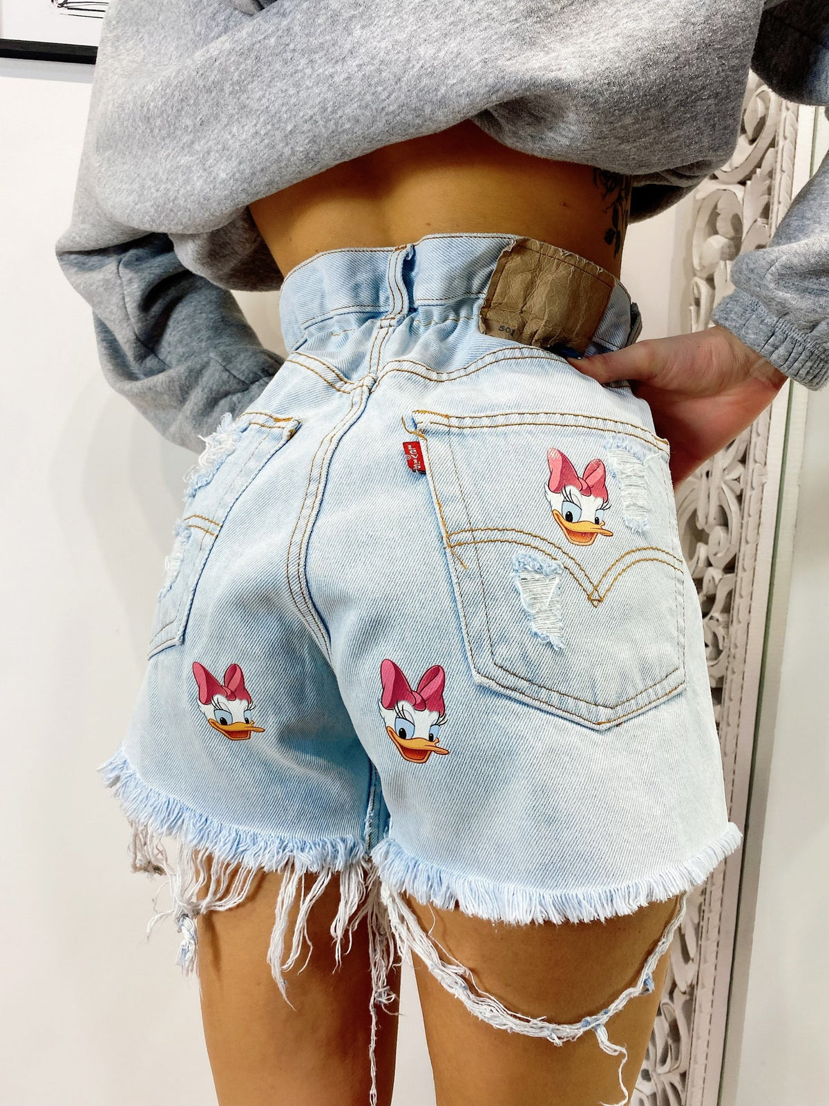 Short Levi’s Vintage con stampa Paperina bagno chiaro