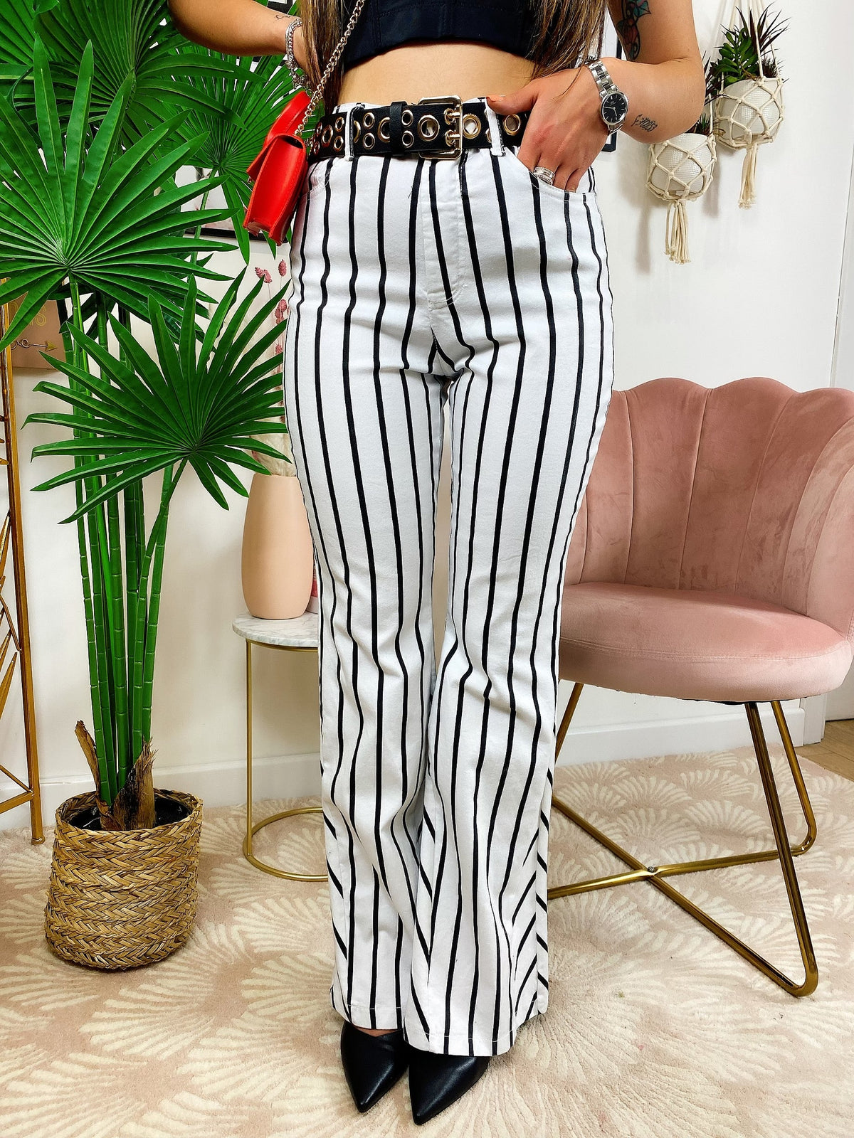 Pantalone a Righe a zampa