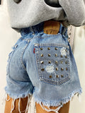 Short Levi’s Vintage bagno medio con borchie
