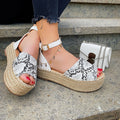 Espadrillas animalier white