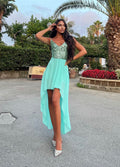Abito in velo Tiffany con paillettes