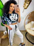 Pantalone sportivo bianco