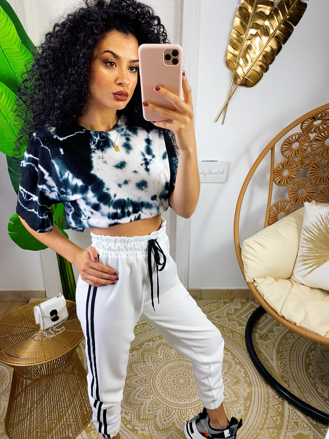 Pantalone sportivo bianco