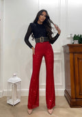 Completo Pantalone e body in paillettes