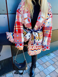 Cardigan frange e cinta con cuori top Quality