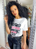 T-shirt bianca con stampa