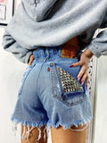 Short Levi’s Vintage bagno medio con borchie
