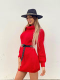 Maxi maglione rosso