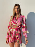 Abito etnico Fuxia e rosa