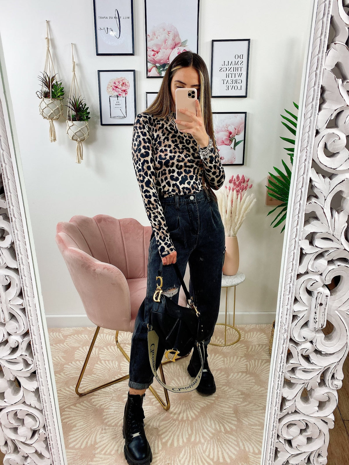 Jeans Boyfriend Grigio/Nero