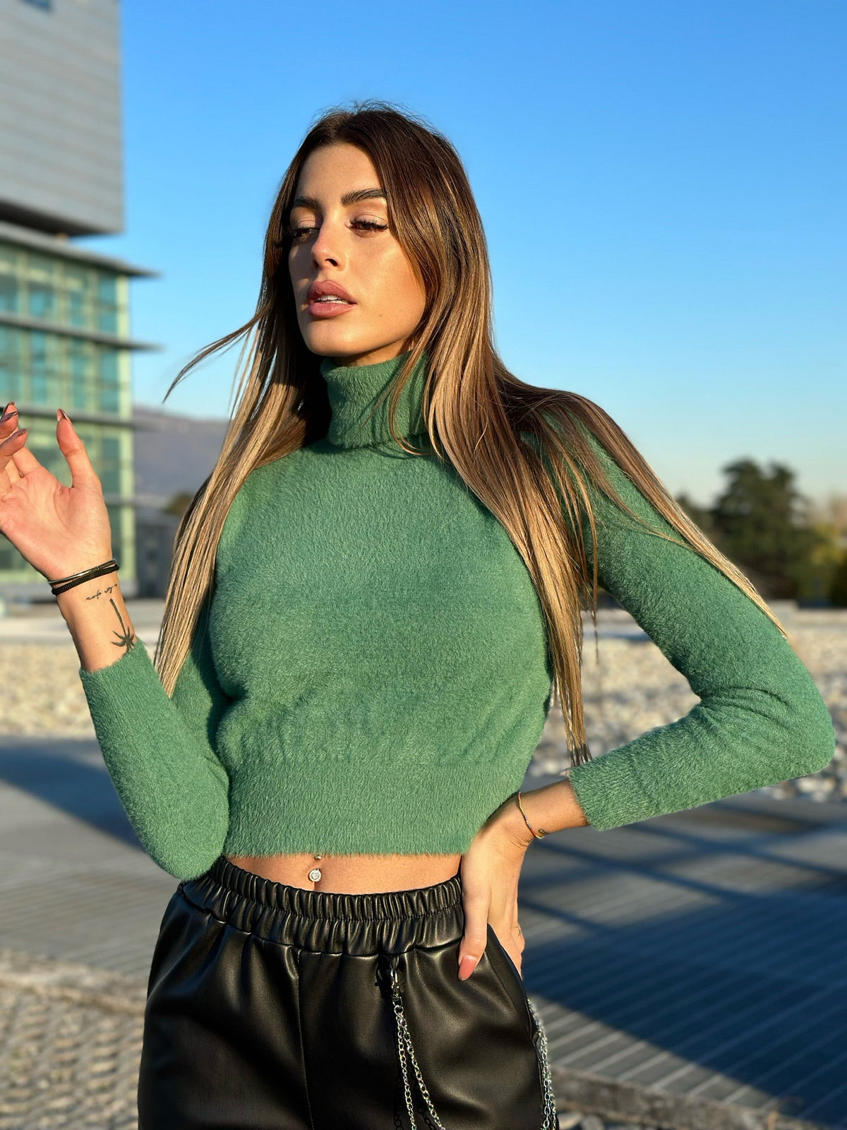 Maglioncino morbidissimo menta