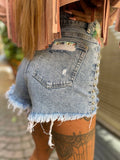 Short colorato con paillettes