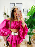 Completo due pezzi fucsia