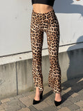 Pantalone a zampa maculato