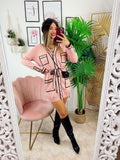 Abito con tasche e bottoni Rosa