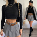 Dolce vita nero in lana lungo