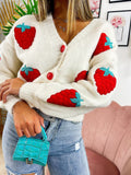 Cardigan con fragole top quality