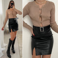 Maglia Camel con aperture