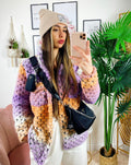 Giacca Multicolor lilla/orange