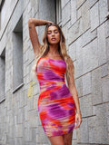 Abito in tulle Fuxia arancio
