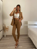 Completo giacca e pantalone Camel