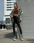 Leggins eco pelle nero