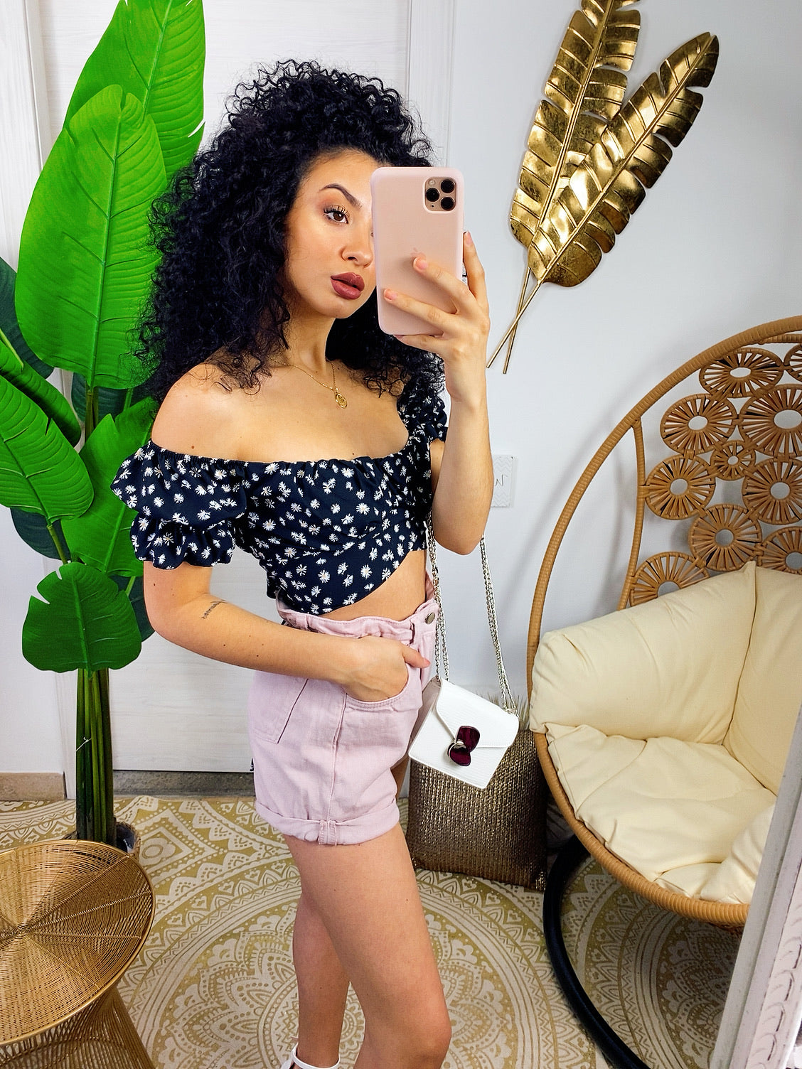 Short a caramella rosa