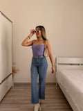Jeans a zampa con cuore